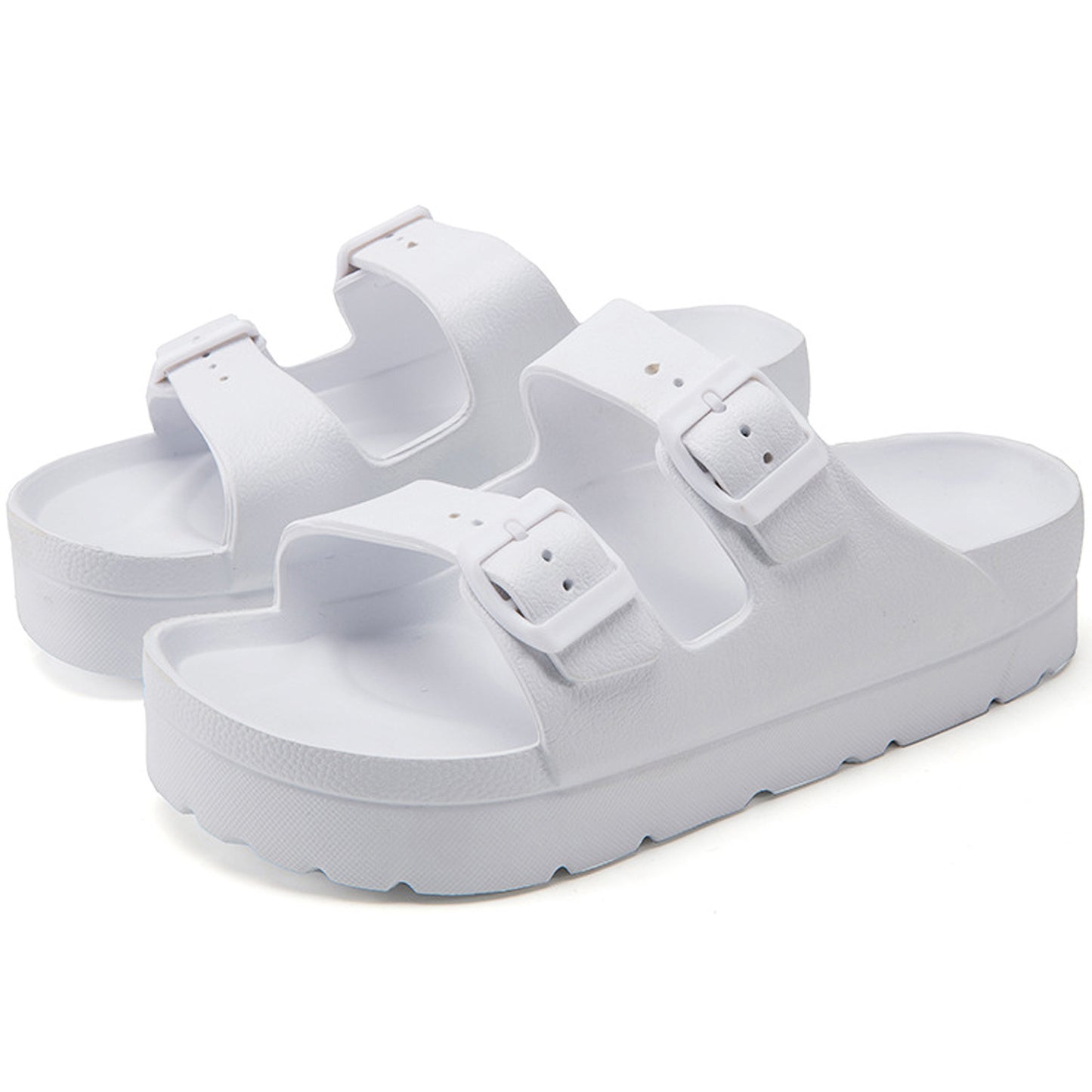 Buddy Platform Double Buckle Sandals
