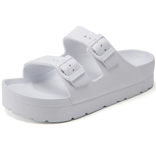 Buddy Platform Double Buckle Sandals
