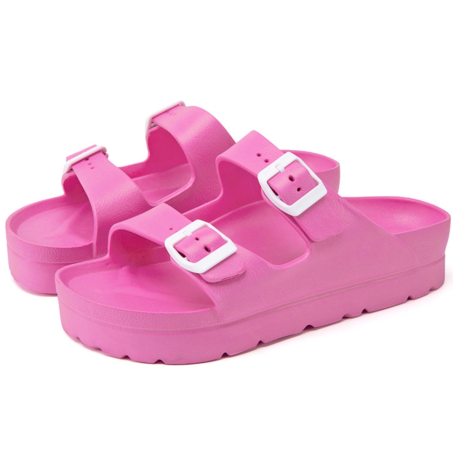 Buddy Platform Double Buckle Sandals
