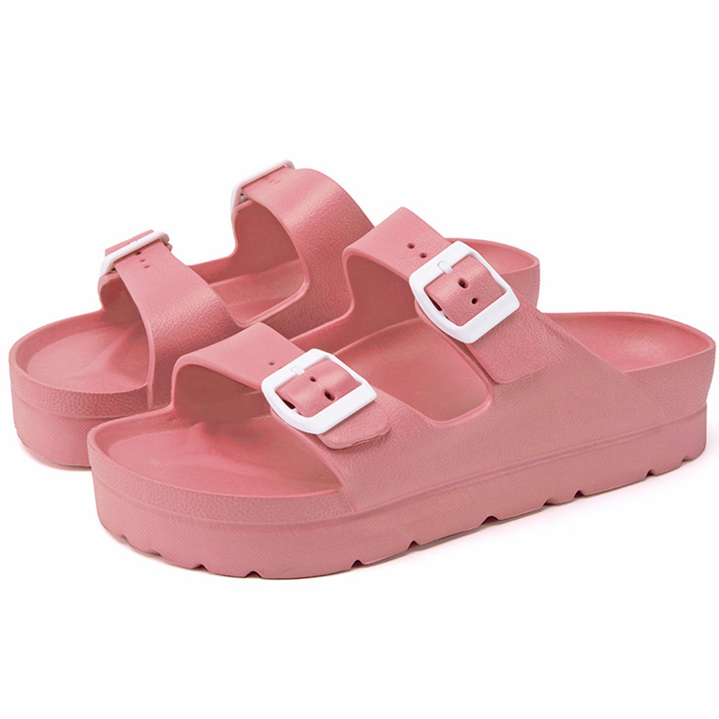 Buddy Platform Double Buckle Sandals