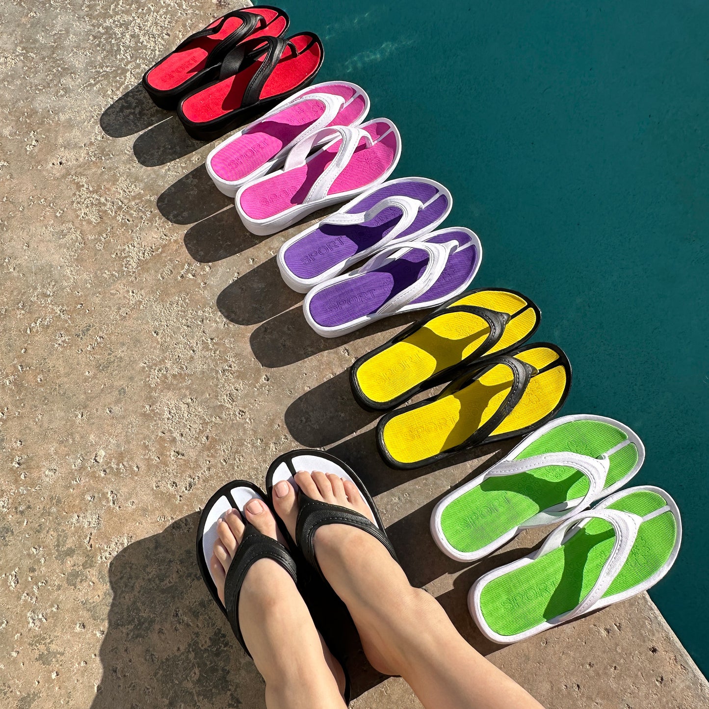 Aqua Y2k Summer Flip Flop