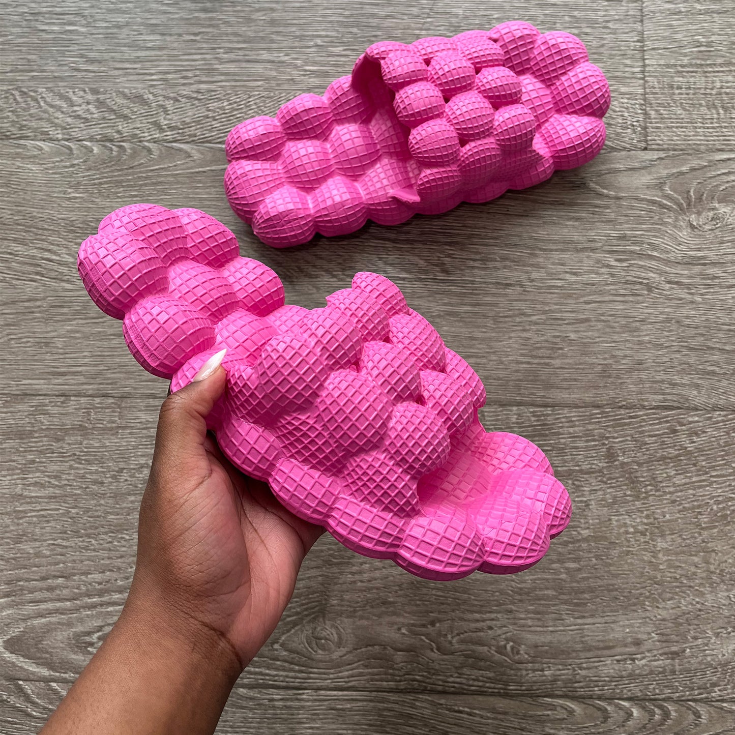 Golf Open Toe Bubble Slides