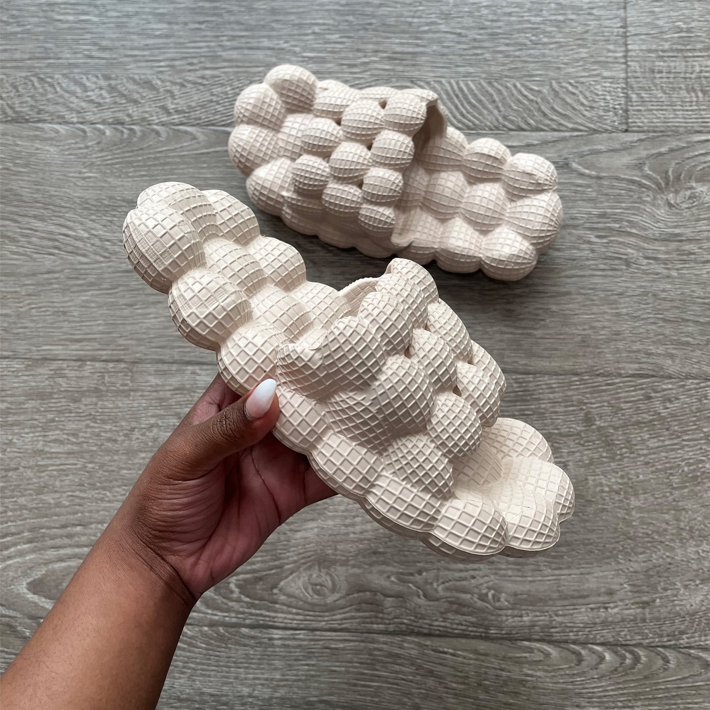 Golf Open Toe Bubble Slides