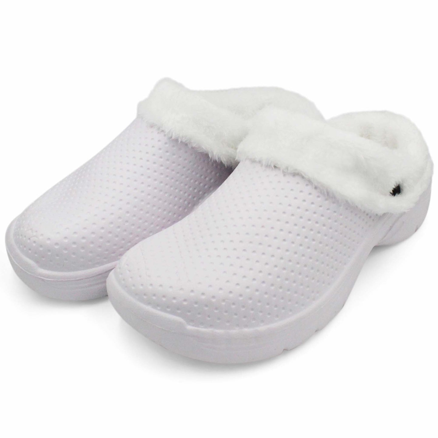 Snow Fur Lined Garden Clogs