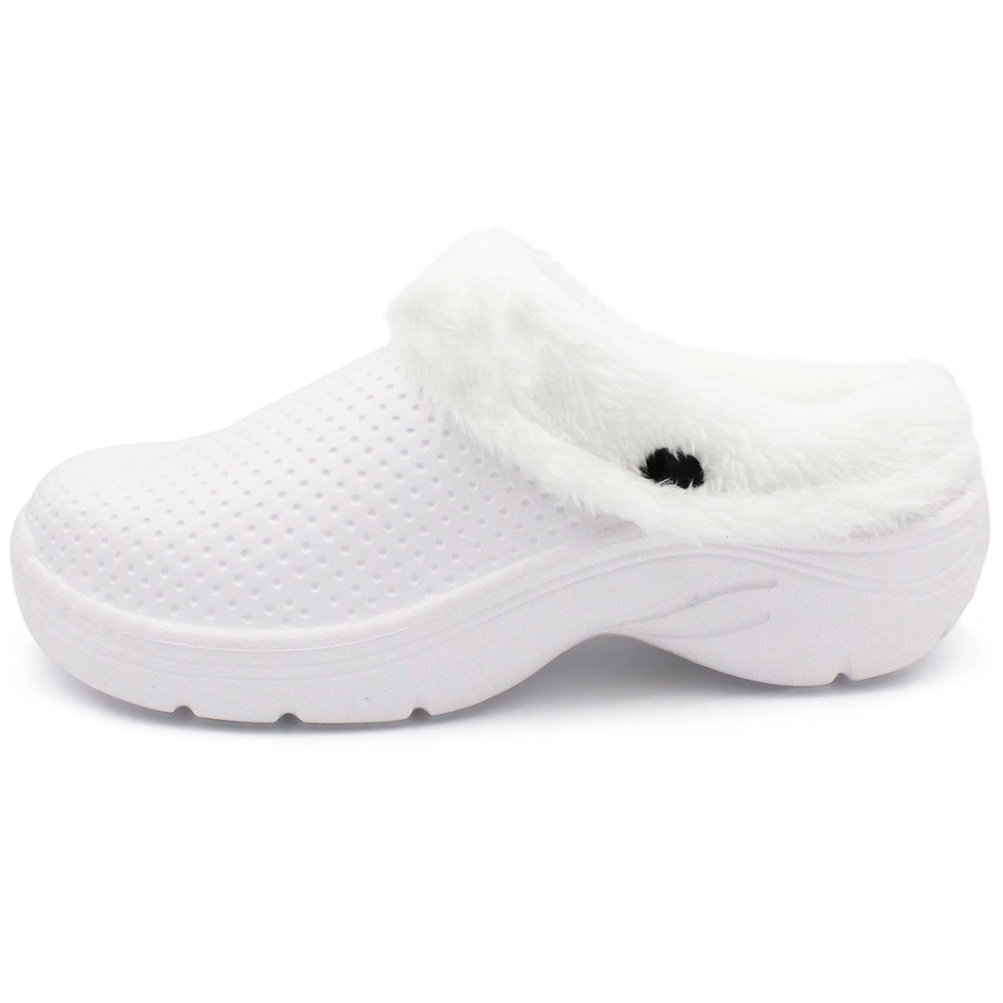 Snow Fur Lined Garden Clogs