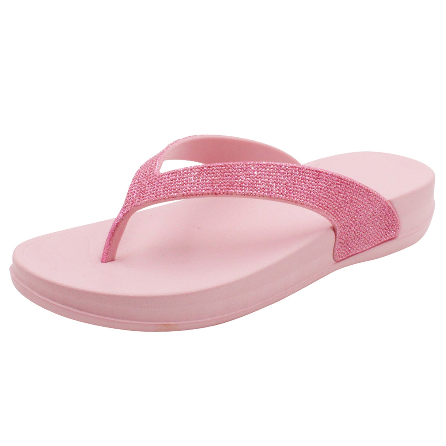 Charm Rhinestone Flip Flops