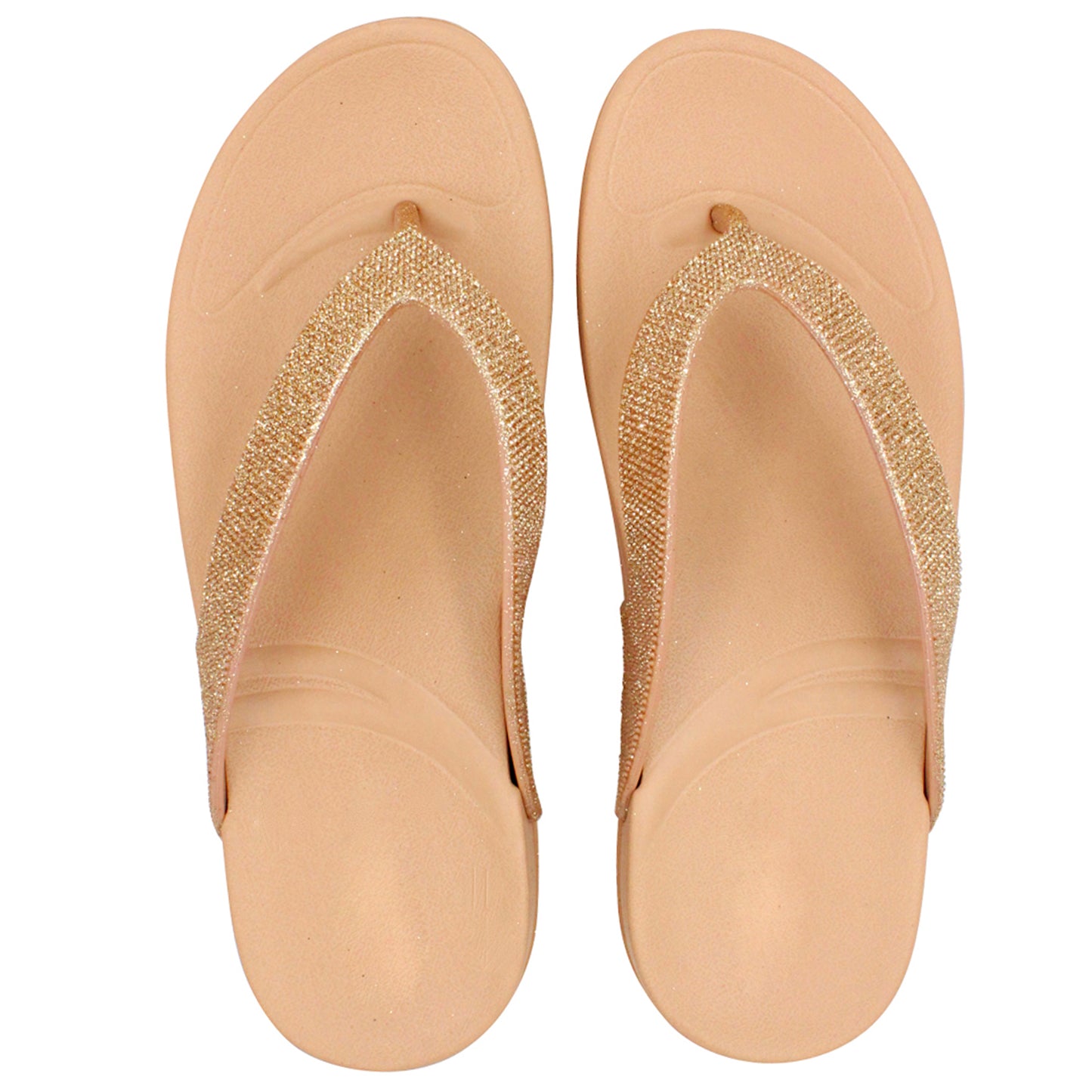 Charm Rhinestone Flip Flops