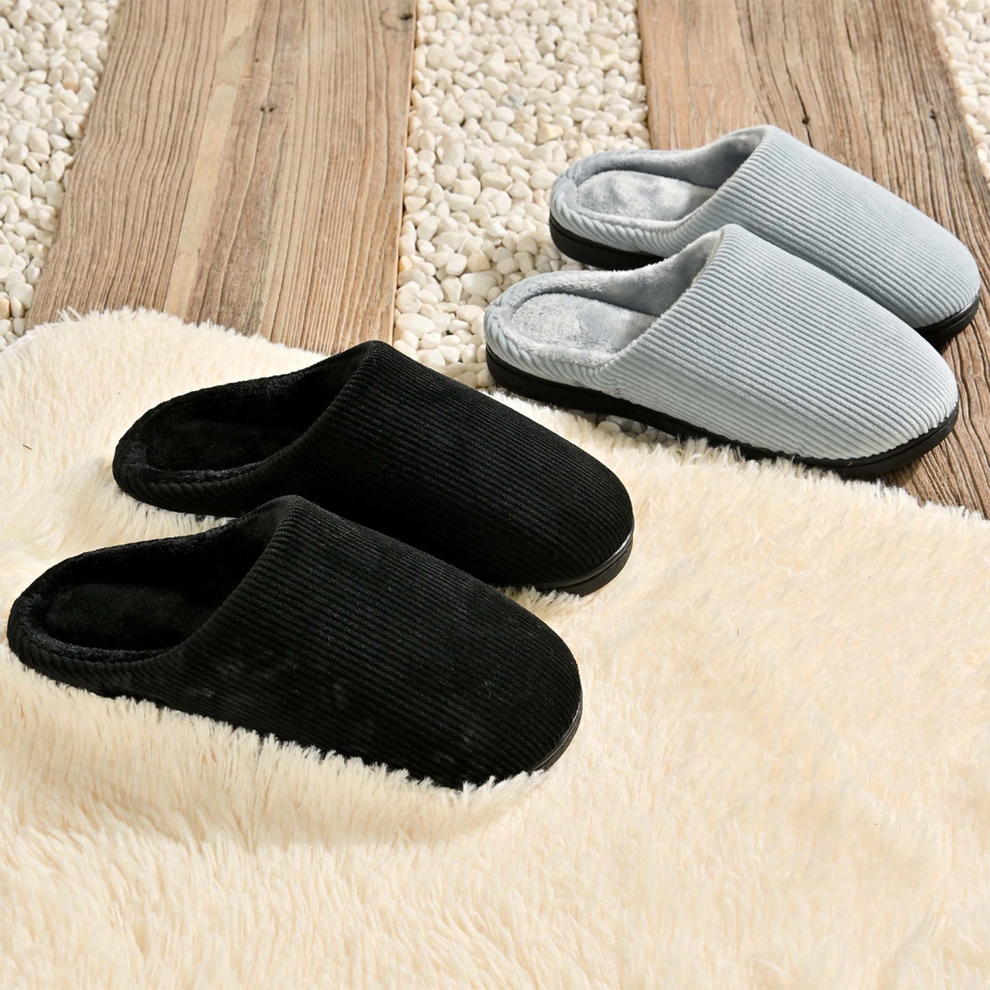 Andro Memory Foam Corduroy Slippers