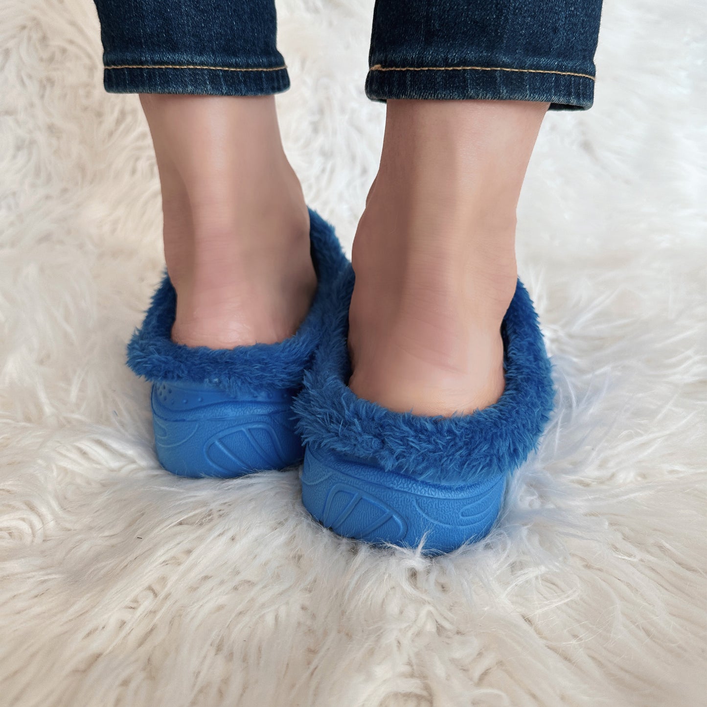 Snow Fur Lined Garden Clogs