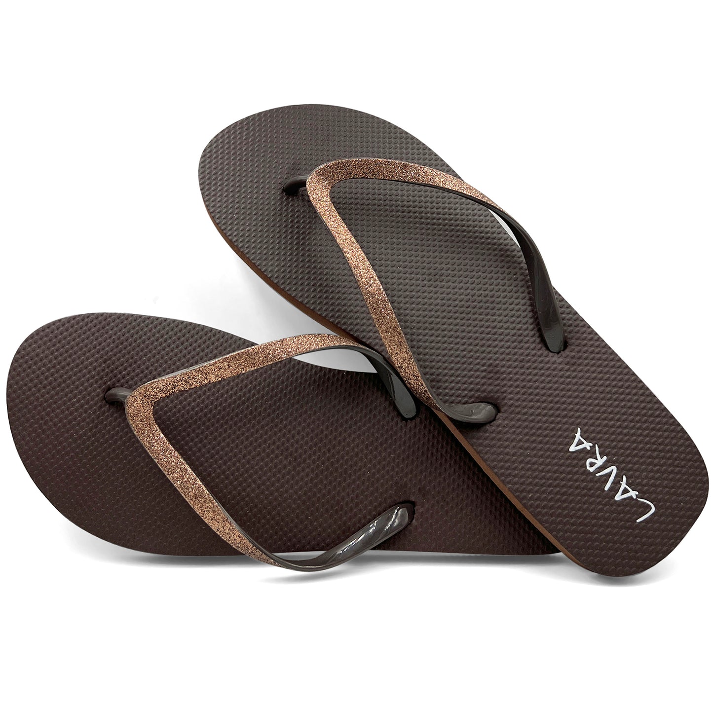 Dime Piece Glitter Flip Flops