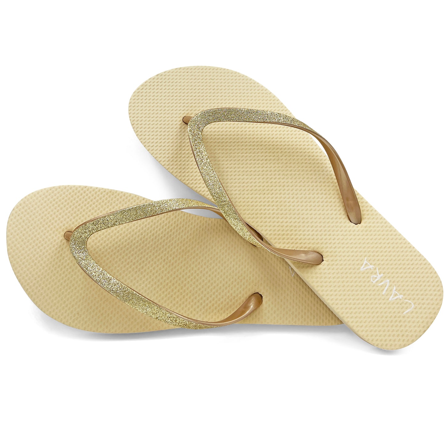 Dime Piece Glitter Flip Flops