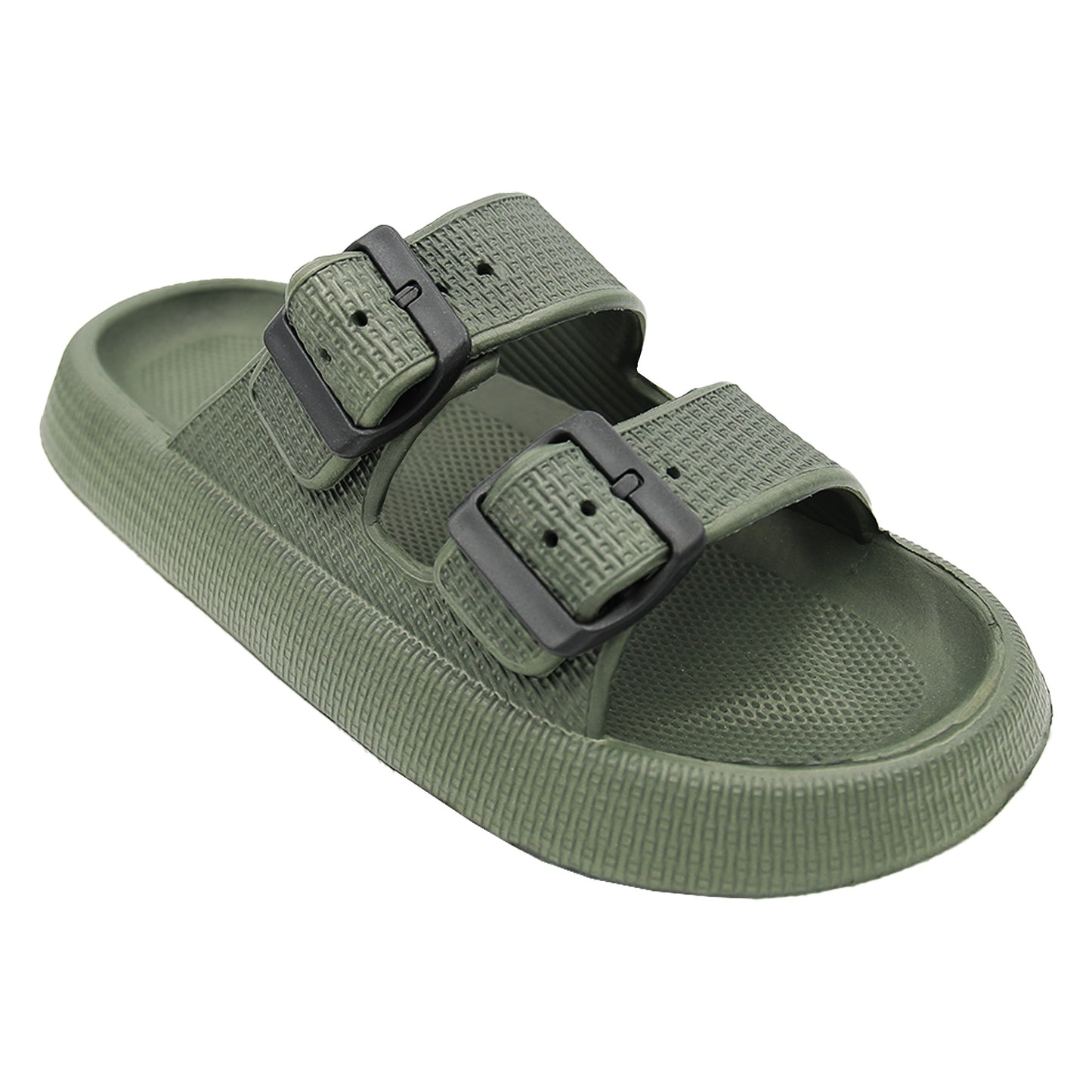 Tiffany Double Buckle Cloud Slides