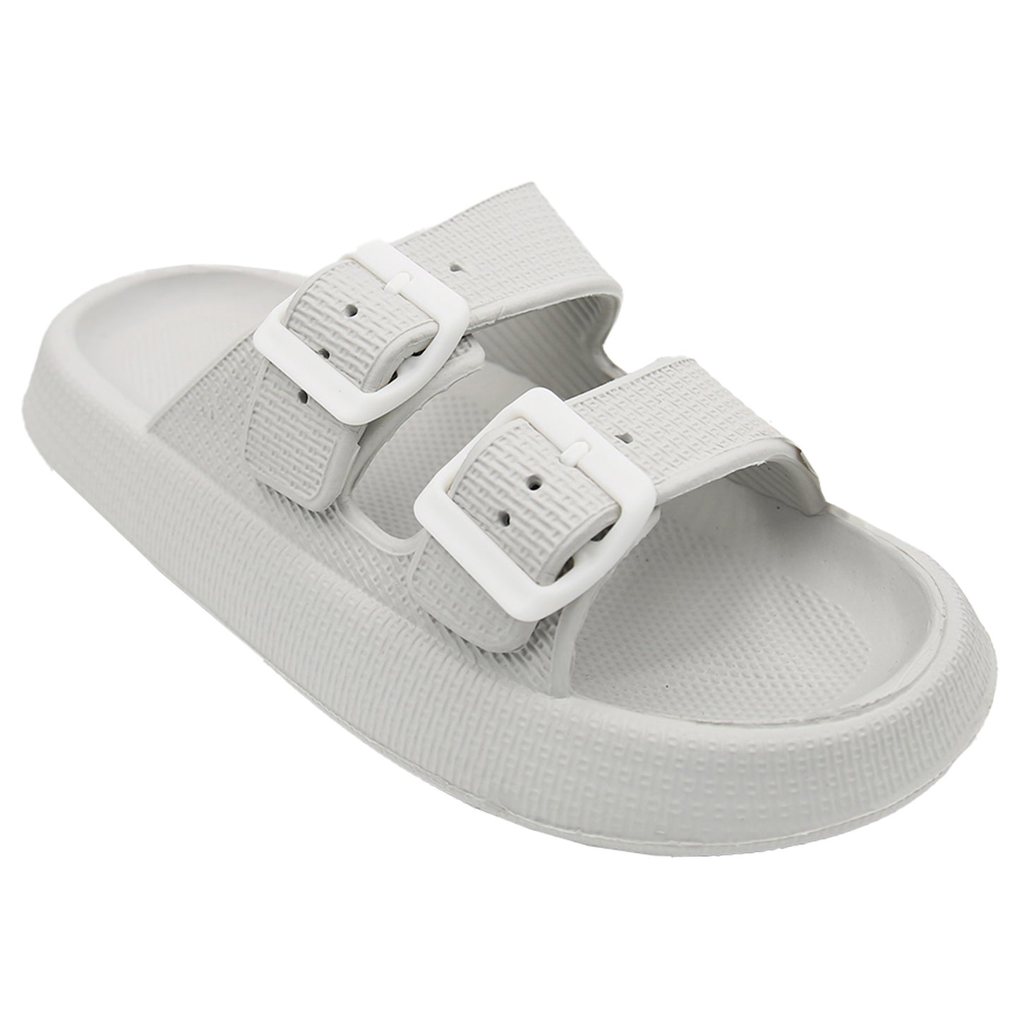 Tiffany Double Buckle Cloud Slides