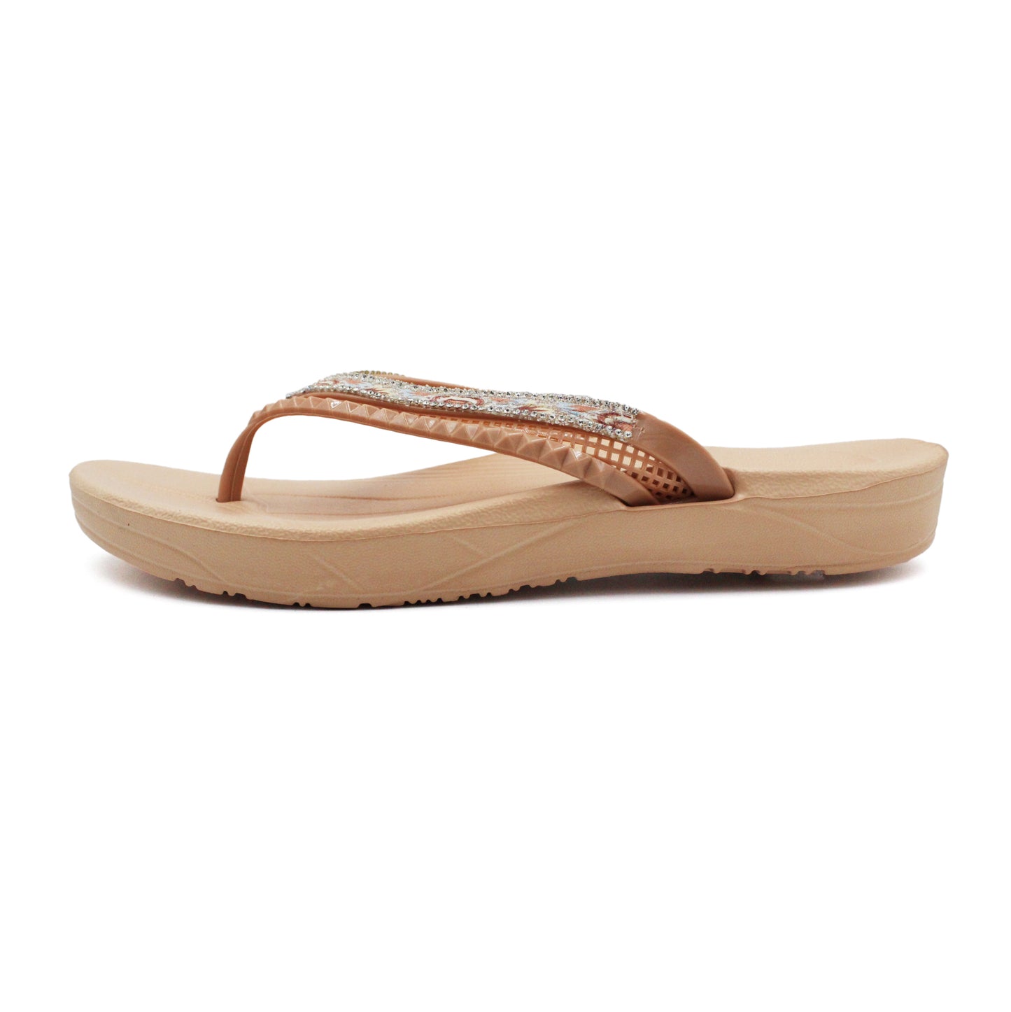 Charm Rhinestone Flip Flops
