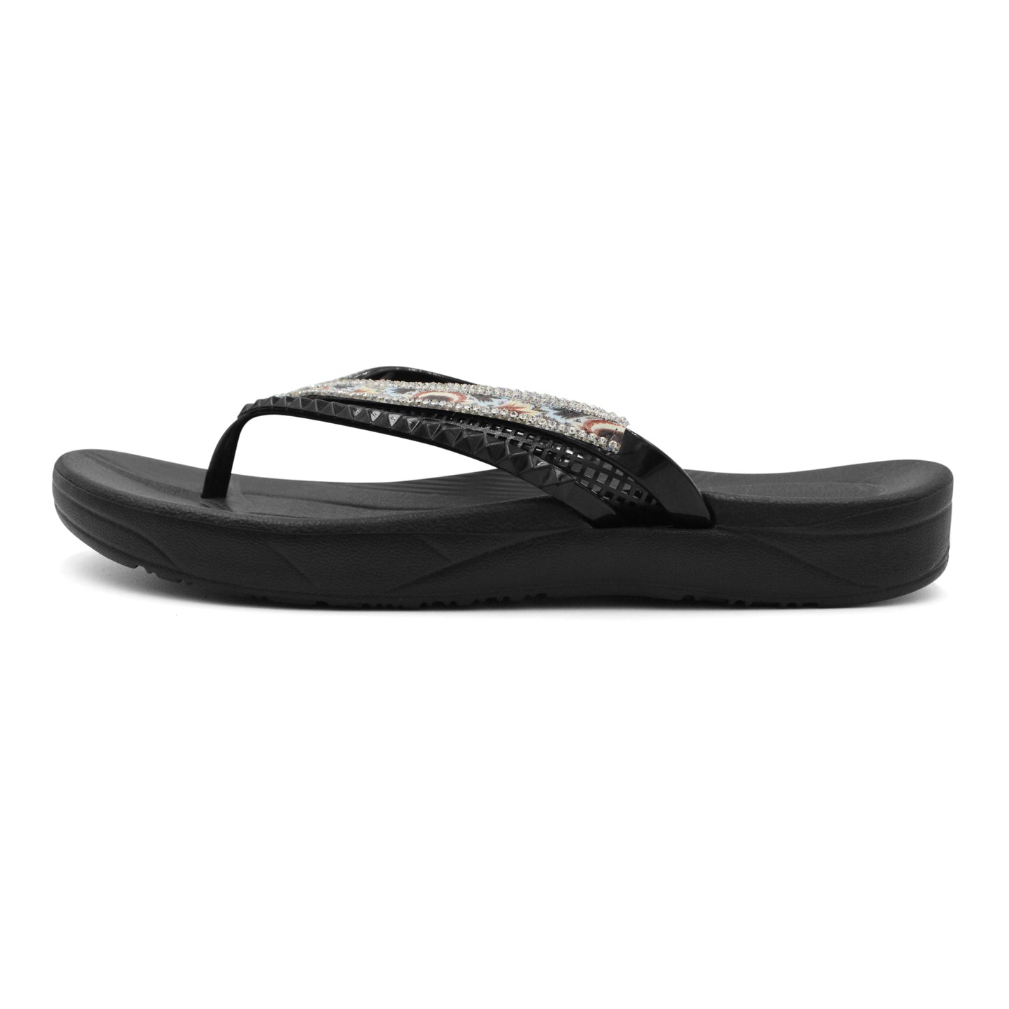 Charm Rhinestone Flip Flops