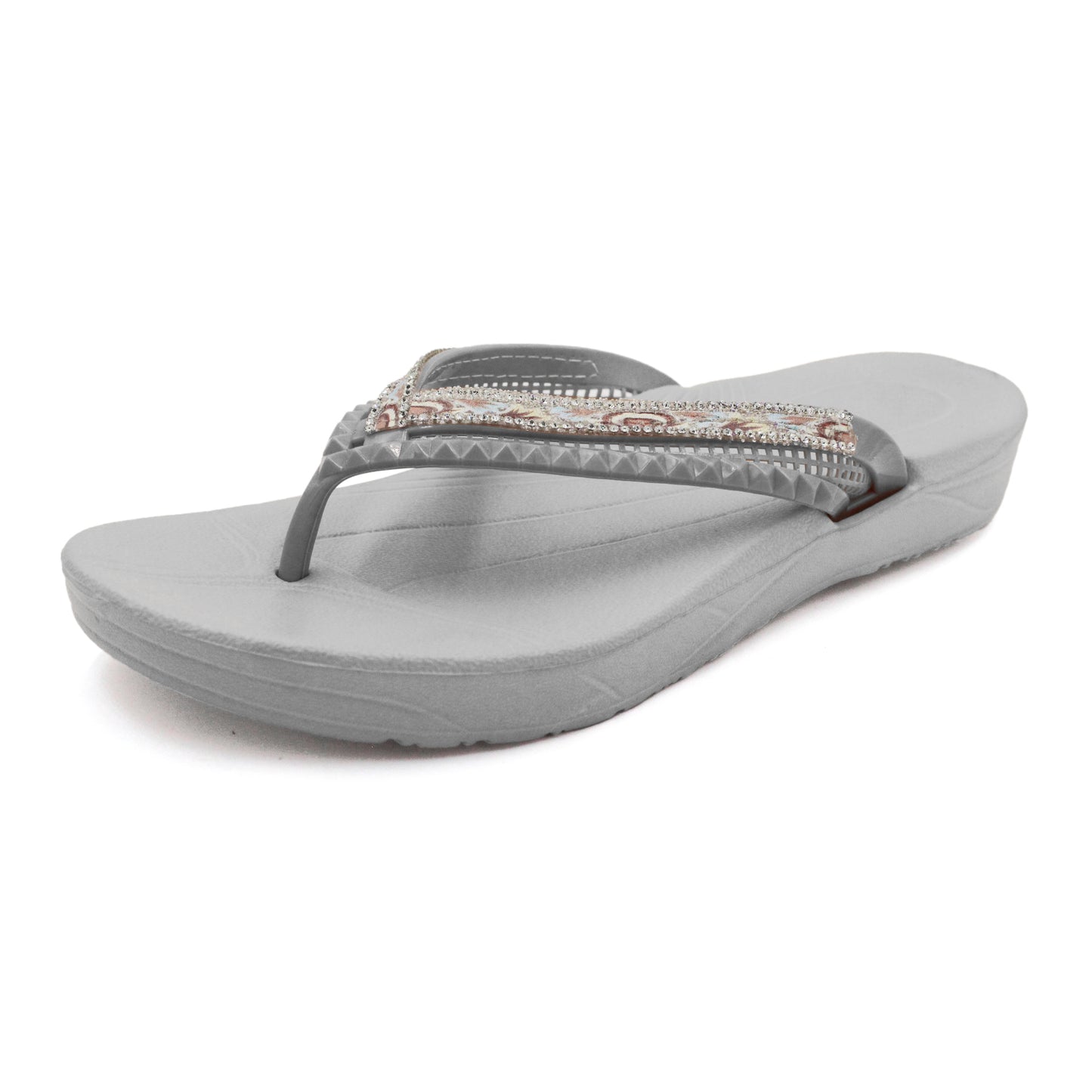 Charm Rhinestone Flip Flops
