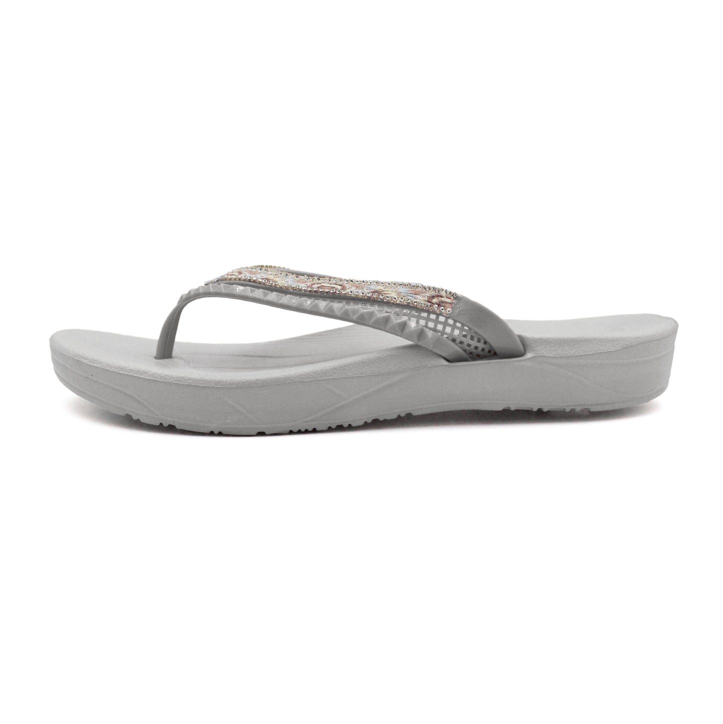 Charm Rhinestone Flip Flops