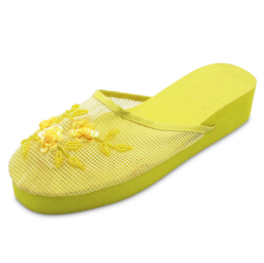 Bead Slip On Chinese Platform Sandals