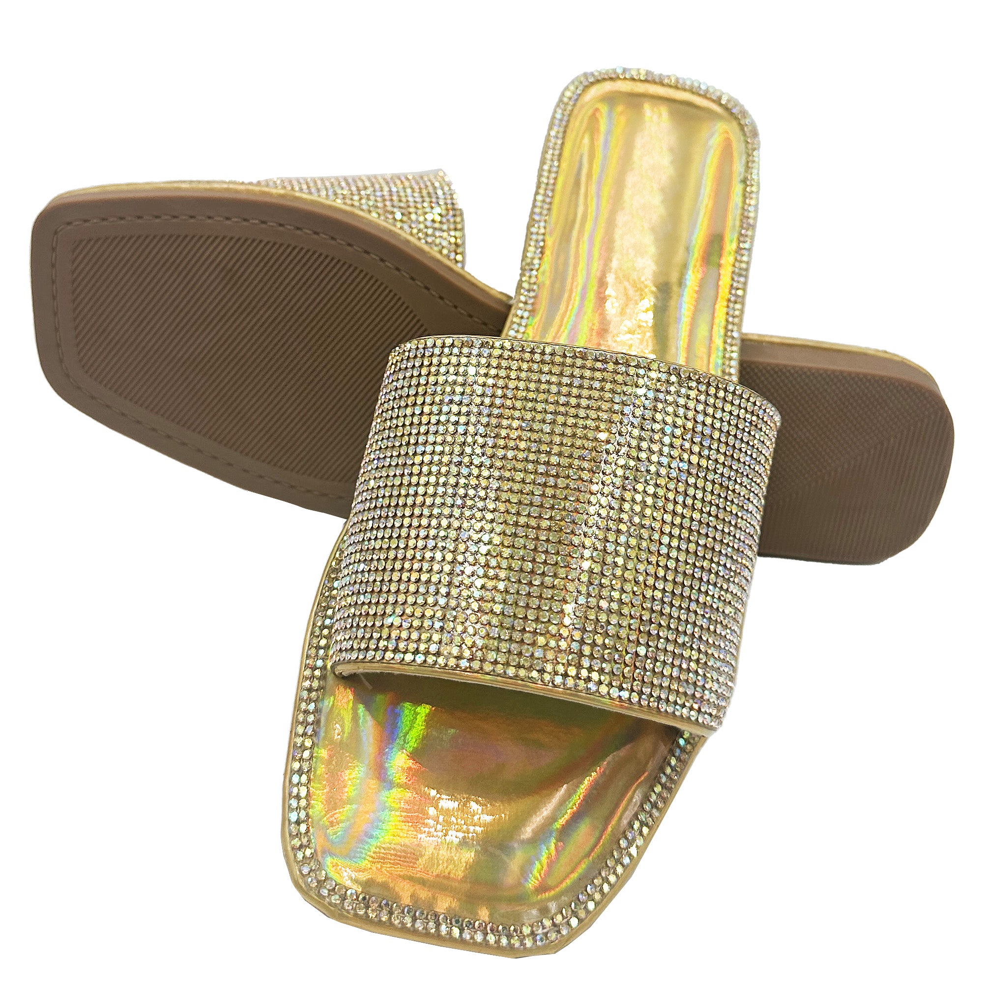 Taking Shape Silver Bling Slide In Silver | MYER