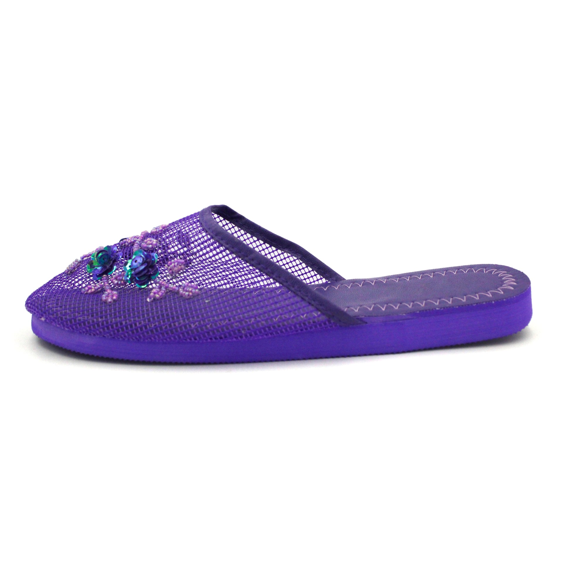 Mesh slippers clearance sequins