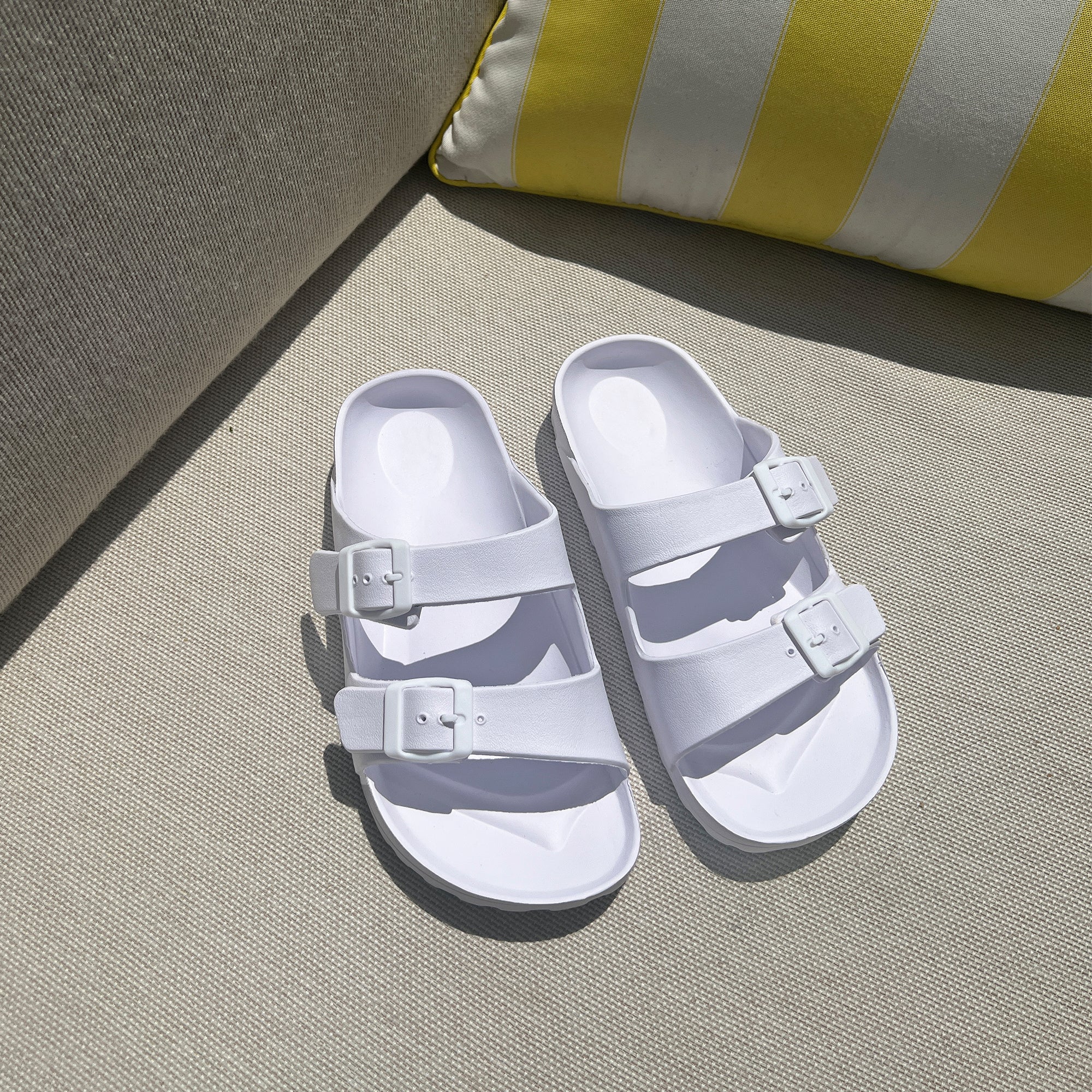 White rubber birkenstocks on sale target